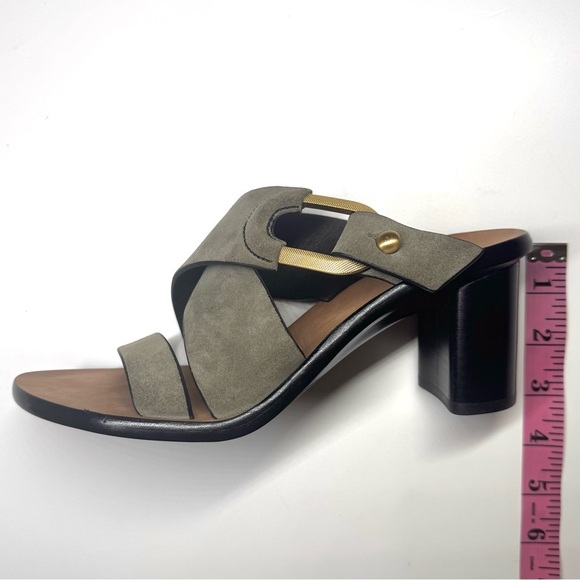 Rag & Bone Women’s August Mule Olive Green Heeled Sandals Size- 7.5 - Picture 10 of 11